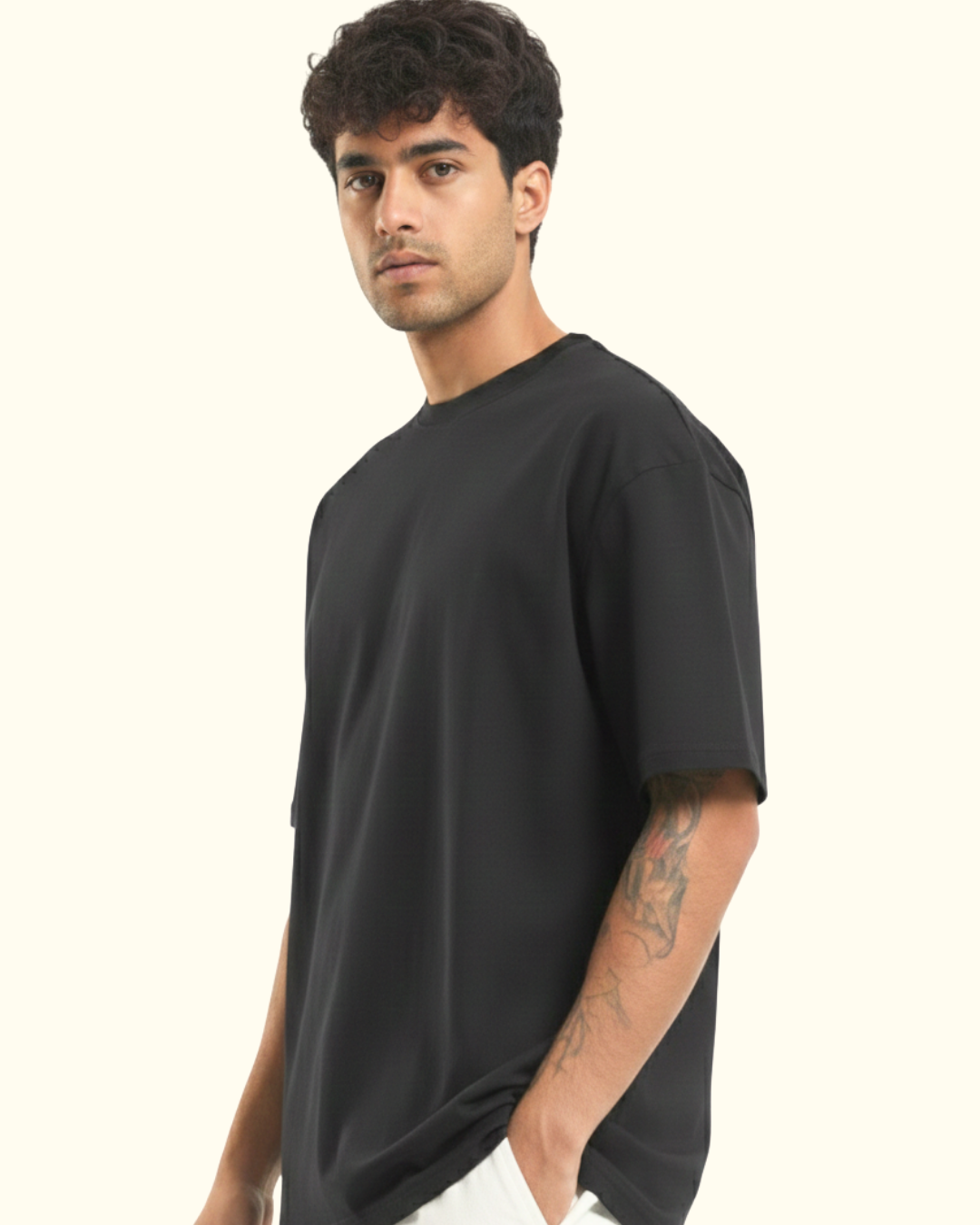 Premium Oversized Unisex T-Shirt (240 GSM) – Pure Cotton Bio-Wash
