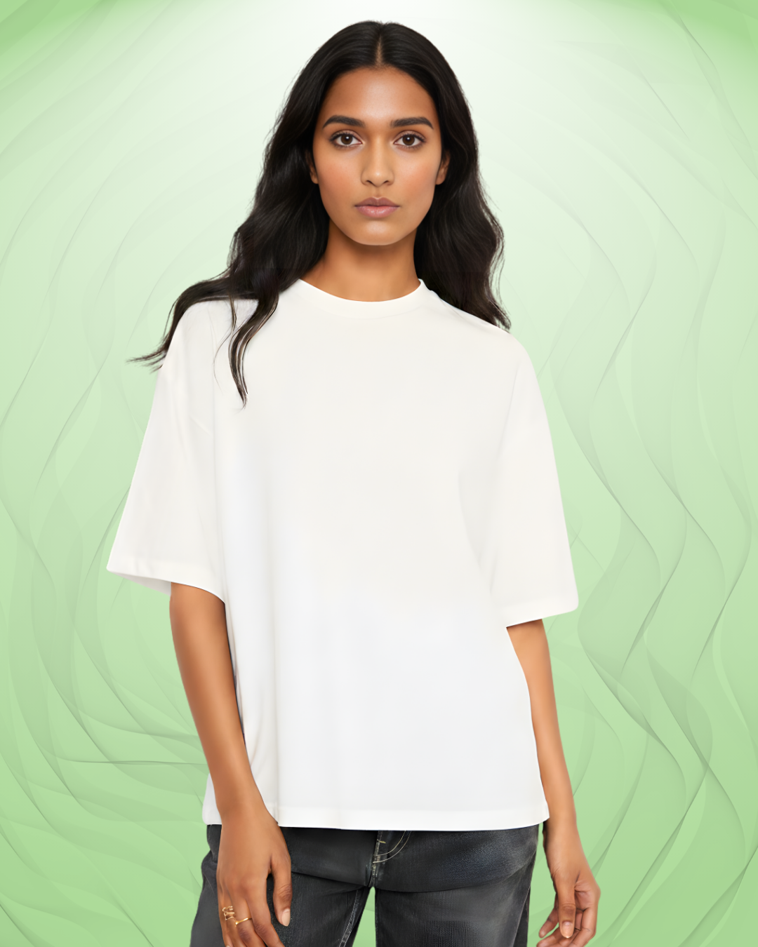 Premium Oversized White Unisex T-Shirt Unisex (240 GSM) – Pure Cotton Bio-Wash